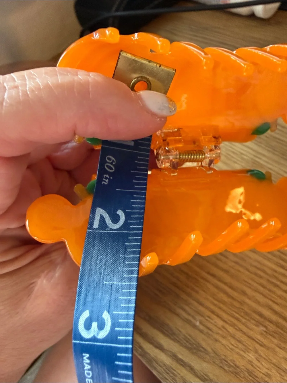 Orange Pumpkin Hair Clip claw Mickey Halloween